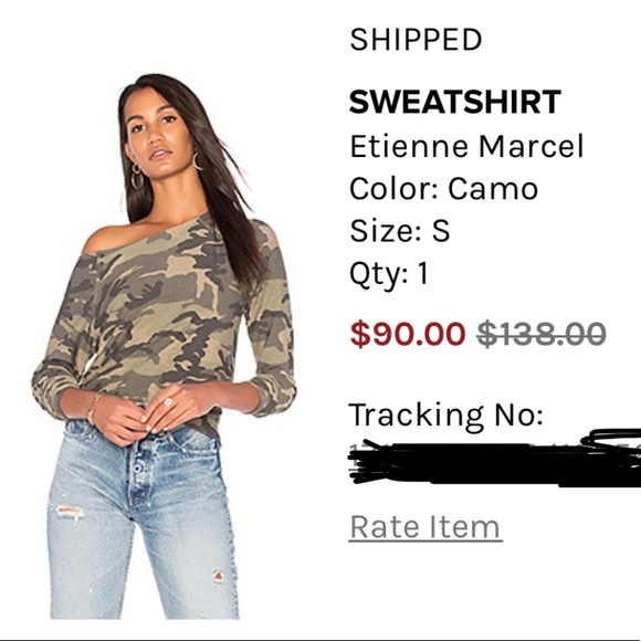 Etienne Marcel Camo Sweatshirt - Picture 3 of 4